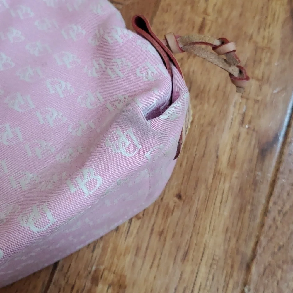 Dooney & Bourke pink monogram medium size tote bag